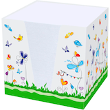 Artikelbild 1 für RNK-Verlag Zettelbox Schmetterlinge weiß inkl. ca. 900 Notizzettel weiß, 1 St., Artikelnummer 256604