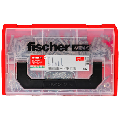 Artikelbild 4 für fischer FixTainer - SX Plus S, UX S, GK S, GKM S 532893 Dübel- und Schrauben-Sortiment, 240-teilig, Artikelnummer 479806