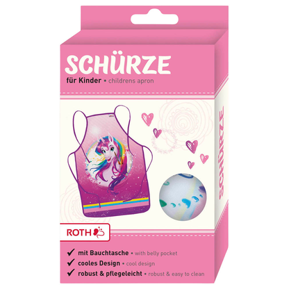 Artikelbild 2 für ROTH Mädchen Kinder Malschürze Einhornportrait rosa Einheitsgröße 1 St., Artikelnummer 580904
