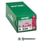 Artikelbild 1 für SPAX® Universalschrauben Z2 Halbrundkopf WIROX 0231010350405 3,5 mm x 40 mm, 1.000 St., Artikelnummer 394688