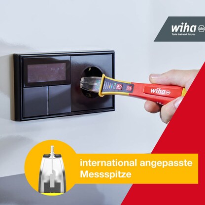 Artikelbild 3 für Wiha Zweipoliger Spannungsprüfer 44309, 12 – 1.000 V AC, CAT IV 1000 V, Artikelnummer 717732