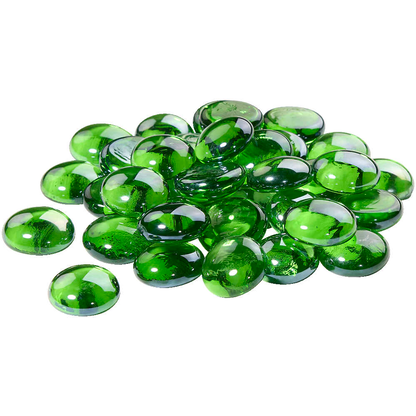 Artikelbild 3 für GLOREX Muggelsteine grün Glasnuggets Ø 20,0 mm, 200,0 g, 1 Pack, Artikelnummer 732093