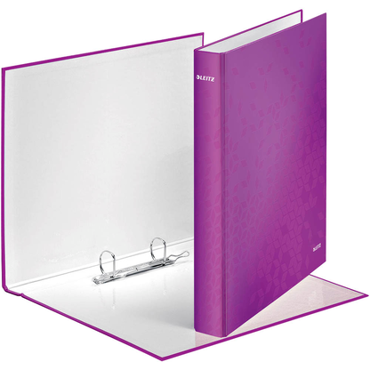 Artikelbild für LEITZ WOW Ringbuch 2-Ringe violett 4,0 cm DIN A4, 1 St., Artikelnummer 107237