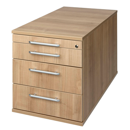 Artikelbild 4 für HAMMERBACHER Solid TC30 Rollcontainer nussbaum 4 Auszüge 42,8 x 80,0 x 51,2 cm, Artikelnummer 293528