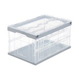 Artikelbild 1 für relaxdays Klappbox 60,0 l transparent/grau 59,5 x 39,5 x 31,5 cm, 1 St., Artikelnummer 364271