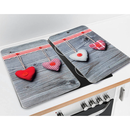 Artikelbild 2 für WENKO Herdabdeckplatten Herzen bunt, 2 St., Artikelnummer 665584