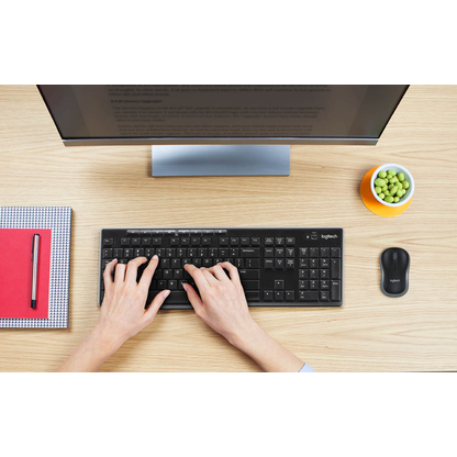 Artikelbild 4 für Logitech MK270 Tastatur-Maus-Set kabellos schwarz, grau, Artikelnummer 370395