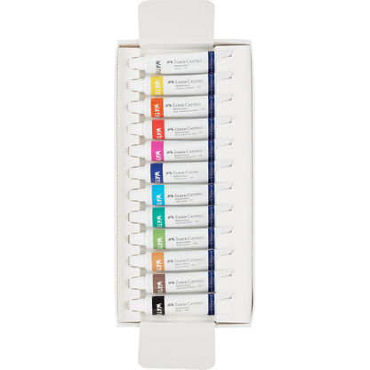 Artikelbild 3 für FABER-CASTELL Aquarellfarben farbsortiert 12 x 9,0 ml, 12 St., Artikelnummer 106269