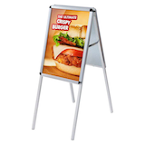 Artikelbild 1 für Showdown® Displays Kundenstopper Standard Rondo silber DIN A2 2 Fächer 46,5 x 68,3 x 102,5 cm, 1 St., Artikelnummer 882334