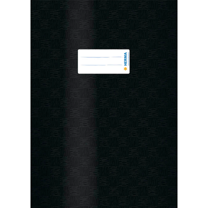 Artikelbild für HERMA Heftumschlag mit Baststruktur schwarz Kunststoff DIN A4, Artikelnummer 772812