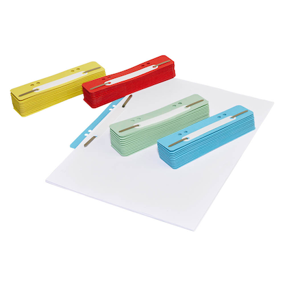 Artikelbild für büroplus Heftstreifen farbsortiert Karton, 100 St., Artikelnummer 571927