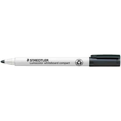 Artikelbild für STAEDTLER compact Whiteboard-Marker schwarz 1,0 - 2,0 mm, 10 St., Artikelnummer 136267