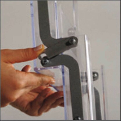 Artikelbild 7 für update displays Prospektständer silber DIN A4 5 Fächer 25,8 x 34,3 x 135,5 cm, 1 St., Artikelnummer 287957