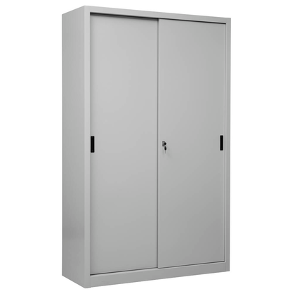 Artikelbild für Gürkan Schiebetürenschrank, 100282 lichtgrau 4 Fachböden 120,0 x 45,0 x 195,0 cm, Artikelnummer 563142