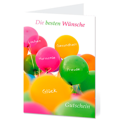 Artikelbild für LUMA Gutschein Luftballons mit Innentext AM513 DIN B6, 1 St., Artikelnummer 648642