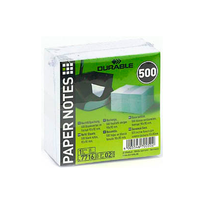 Artikelbild für DURABLE Notizzettel lose weiß 9,0 x 9,0 cm, ca. 500 Blatt, 1 Pack, Artikelnummer 807529