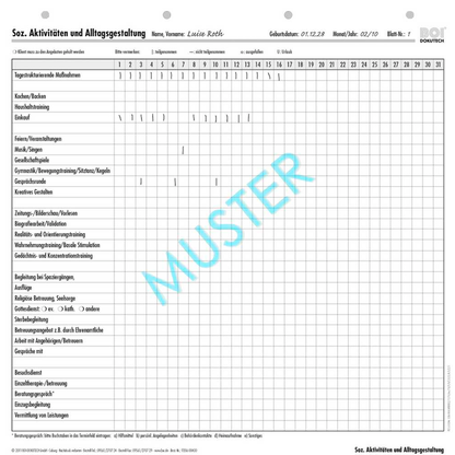 Artikelbild für BOI Soz.Aktivitäten und Alltagsgestaltung Formulare, 50 St., Artikelnummer 702243