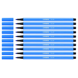 Artikelbild 1 für STABILO Pen 68 Filzstifte blau, 10 St., Artikelnummer 460378