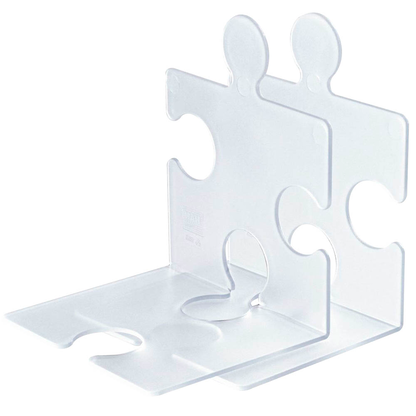 Artikelbild für HAN Buchstützen PUZZLE transparent 12,3 x 14,2 x 17,1 cm, 2 St., Artikelnummer 171514