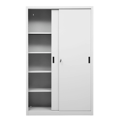 Artikelbild 5 für Gürkan Schiebetürenschrank, 100282 lichtgrau 4 Fachböden 120,0 x 45,0 x 195,0 cm, Artikelnummer 563142