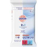 Artikelbild 1 für SAGROTAN® Desinfektionstücher 2in1 1-lagig weiß, 40 Tücher, Artikelnummer 295564