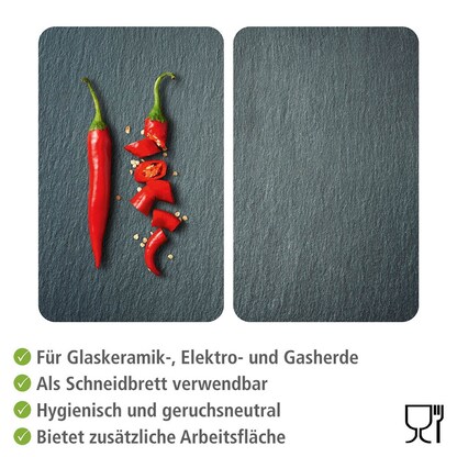 Artikelbild 3 für WENKO Herdabdeckplatten Cayenne grau, 2 St., Artikelnummer 664864