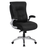 Artikelbild 1 für XXL Chefsessel, 10004 Kunstleder schwarz, Gestell silber, Artikelnummer 800403