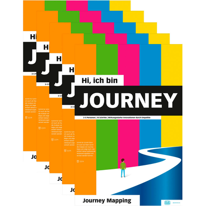 Artikelbild für PLAYROOM Flipchart-Arbeitsblöcke Journey Flip DE Workshopvorlage 65,0 x 97,0 cm, 14 Blatt (80 g/qm), 5 Blöcke, Artikelnummer 315459