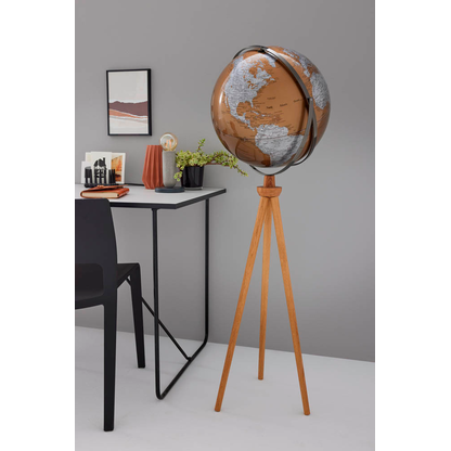 Artikelbild 3 für TROIKA® Globus SPUTNIK braun/silber, Artikelnummer 666059