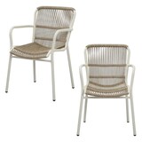 Artikelbild 1 für BEST Gartenstühle mit Armlehnen Ives sand, Metall, 2 St., Artikelnummer 660686