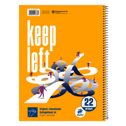 Artikelbild für Staufen® Collegeblöcke Linkshänder Lineatur 22 kariert DIN A4 ohne Rand, 1 Block, Artikelnummer 138224