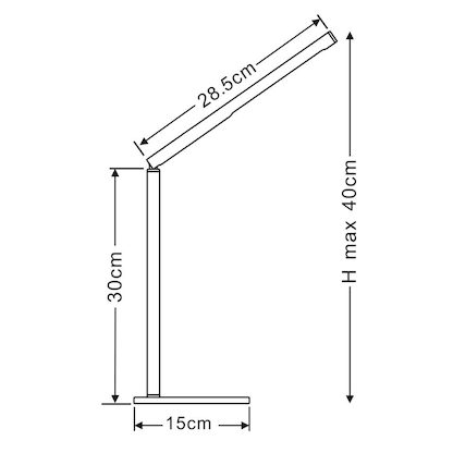 Artikelbild 2 für cep CepPro LED Schreibtischlampe silber, schwarz 43 W, Artikelnummer 751598
