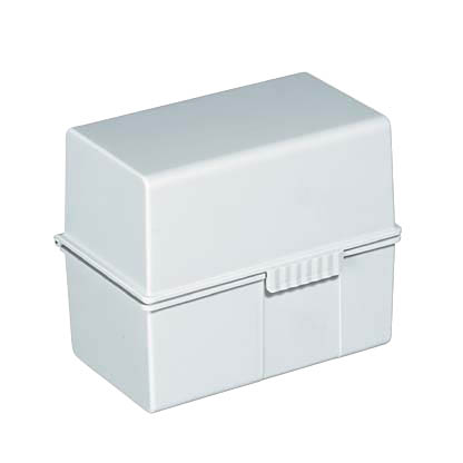 Artikelbild 2 für HAN A6 Karteikasten DIN A6 für 400 Karteikarten lichtgrau mit Deckel, Artikelnummer 458000