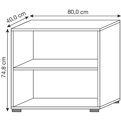 Artikelbild 3 für HAMMERBACHER Aktenregal 928RE grafit 80,0 x 40,0 x 74,8 cm, 1 St., Artikelnummer 993378