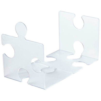 Artikelbild 2 für HAN Buchstützen PUZZLE transparent 12,3 x 14,2 x 17,1 cm, 2 St., Artikelnummer 171514