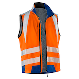 Artikelbild 1 für KÜBLER® unisex Warnweste REFLECTIQ orange, kornblau Größe 2XL, Artikelnummer 790776