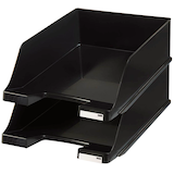 Artikelbild 1 für HAN Briefablagen XXL schwarz DIN A4, 2 St., Artikelnummer 688473