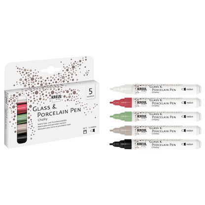 Artikelbild für KREUL Chalky Porzellanstifte farbsortiert 2,0 - 4,0 mm, 5 St., Artikelnummer 115236