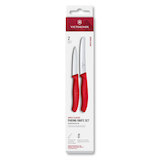 Artikelbild 1 für VICTORINOX Küchenmesser Swiss Classic silber, rot, 2 St., Artikelnummer 636957