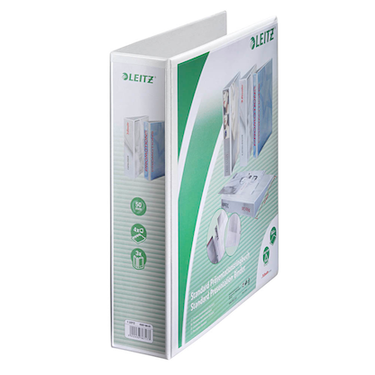 Artikelbild 2 für LEITZ Präsentationsringbücher 4-Ringe weiß 7,7 cm DIN A4, 4 St., Artikelnummer 596122