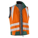 Artikelbild 1 für KÜBLER® unisex Warnweste REFLECTIQ orange, moosgrün Größe 2XL, Artikelnummer 790321