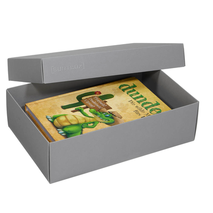 Artikelbild für BUNTBOX L Geschenkboxen 3,6 l grau 26,6 x 17,2 x 7,8 cm, 2 St., Artikelnummer 303901