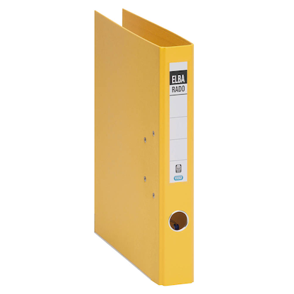 Artikelbild 3 für ELBA rado plast Ordner gelb Kunststoff 5,0 cm DIN A4, 1 St., Artikelnummer 255539