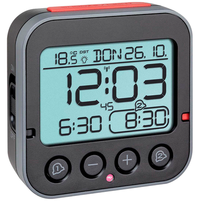 Artikelbild für TFA® digitaler Funkwecker BINGO 2.0 schwarz Kunststoff, Artikelnummer 364891