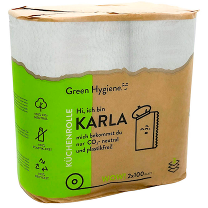 Artikelbild 8 für Green Hygiene® Küchenrollen KARLA 3-lagig, 36 Rollen, Artikelnummer 545341
