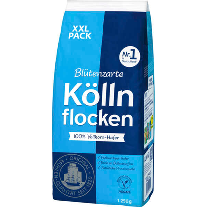 Artikelbild für Kölln Flocken Blütenzarte Haferflocken 1,25 kg, 1 St., Artikelnummer 755019