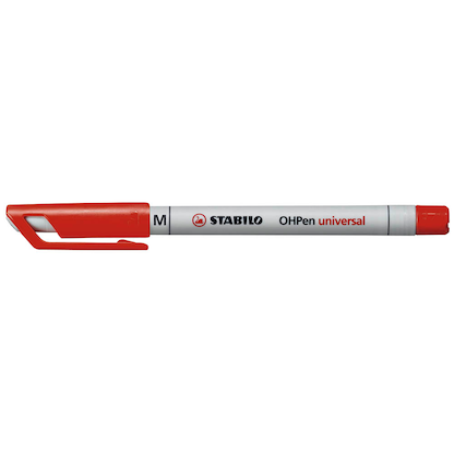 Artikelbild für STABILO OHPen universal Folienstifte rot 1,0 mm non-permanent, 10 St., Artikelnummer 328536
