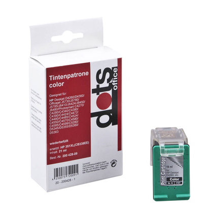Artikelbild für dots color Druckerpatrone kompatibel zu HP 351XL (CB338EE), Artikelnummer 200428