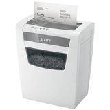 Artikelbild 1 für AKTION: LEITZ IQ Home Office Aktenvernichter mit Partikelschnitt P-4, 4 x 28 mm, bis 10 Blatt, weiß, Artikelnummer 818118