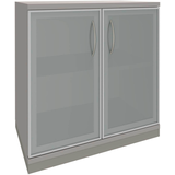 Artikelbild 1 für fm Aktenschrank Sidney, 4260267328958 lichtgrau, Acrylglas satiniert 1 Fachboden 80,0 x 44,2 x 78,1 cm, Artikelnummer 565004